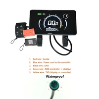 Compteur de vélo électrique SRM808X SRM818X avec écran LCD, affichage Ebike, Lithium 2 Protocoles NFC 24V 36V 48V 60V 72V 4 HD VA