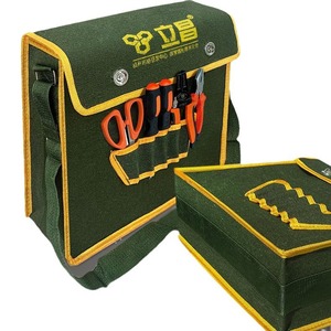 Thickened Wear Resistant Tool Messenger Bag <b>Adjustable</b> <b>Strap</b> Single Shoulder Canvas Construction Site Bag - Product Image 2