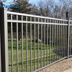 2x1.5m China Supplier Fence Metal Flat Top Style Aluminum Fence