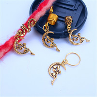 1 sac de perruques, tresses sales, boucles décoratives pour cheveux, anneaux pour cheveux, accessoires pour cheveux, pendentif vintage en alliage d'ange, petit pendentif, style coréen
