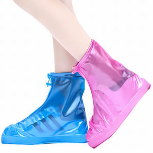 <span class=keywords><strong>Surchaussures</strong></span> réutilisables en PVC antidérapantes, protège-chaussures de pluie, protège-bottes de neige avec fermeture éclair pour chaussures imperméables d'extérieur - Product Image 4