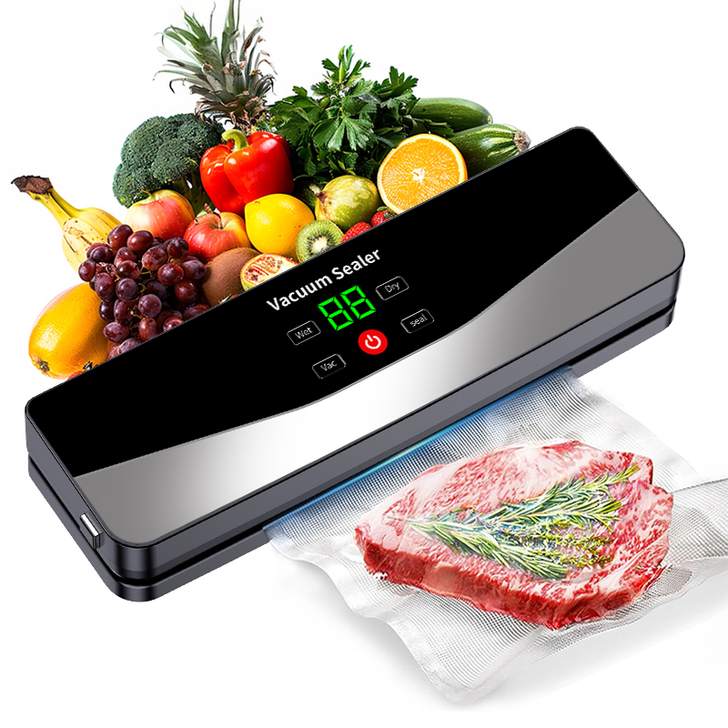 Cordless Rechargeable Food Vacuum Sealer Machine Portable Electric Sealing Device for Meat Vegetable and Snack Storage
