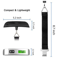 Balance numérique électronique portable pour bagages de 50 kg, mini-balance de poche personnalisable