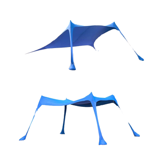 해변 해변 캐노피 모래 굴착 텐트 대형 차양 태양 보호 대피소 야외 공원 낚시 캠핑 휴대용 폴리에스터 - Product Image 2