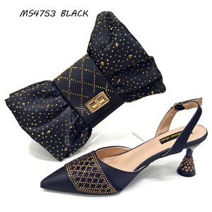 Conjunto de Sandalias y Bolsos de Moda al por Mayor, Última Moda, Sandalias y Bolsos de Lujo Color <span class=keywords><strong>Fucsia</strong></span>, Conjunto de Bolso y Sandalias a Juego - Product Image 2