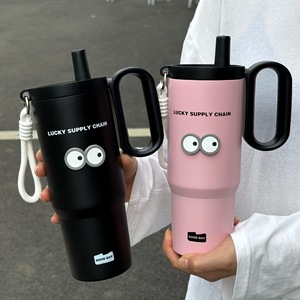 Nuevo Vaso Térmico Personalizado de Gran Capacidad con Filtro de Té, Aislamiento 316, Pajita y Tapa, Portátil para Gimnasio - Product Image 3