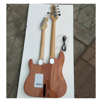 Guitare Basse Électrique Combo JELO Série Classique Double Tête Corps Acajou Touche Érable 6 Cordes 5 Cordes JELO Guitare Classique