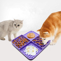 Coussin de léchage en silicone de qualité alimentaire deux-en-un mangeoire pour chien mangeoire lente accessoires pour chiens fournitures pour animaux de compagnie tapis de léchage pour chien