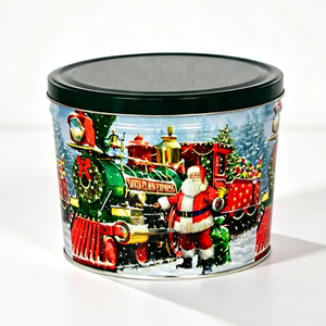 Latas Cilíndricas de Hojalata Impresas Personalizadas de Grado Alimenticio con Serigrafía, Tapa Corona, Sellado y Acabado Mate Lacado para Regalos y Artesanías - Product Image 1