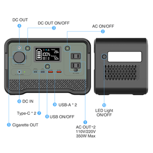 2026 New Hot Selling Luxury 298Wh Portable Power Station Wholesale Outdoor Power Supply <b>Solar</b> <b>Generator</b> - Product Image 3