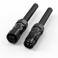 Connecteur étanche M28 600V 80A avec câble surmoulé pour équipement de recharge de véhicules électriques, systèmes de batteries et machines industrielles