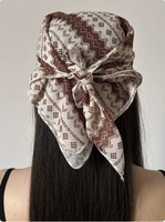 Nieuwe katoenen bandana met bloemenprint, geschikt voor alle seizoenen, te dragen als haarsjaal, halsdoek, polsband, tasaccessoire, kamperen