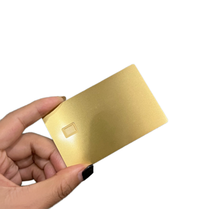 Carta IC in Acciaio Inossidabile Liscia da 0,8 mm con Chip per Personalizzazione Successiva - Product Image 1