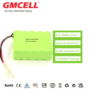 Paquete de Baterías Ni-MH de 6.0V Personalizadas 5S2P/1p/3p/4p/5p AAA AA C D Recargables NIMH para Lámparas de Emergencia - Product Image 1