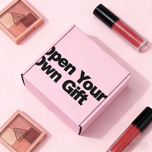 Cajas de Embalaje de Cartón Corrugado para Envíos por Correo, Plegables, Color Rosa, Personalizadas con Logotipo, para Cosméticos y Regalos - Product Image 5