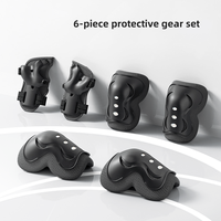 Plusieurs couleurs Six pièces Ensemble de protection pour enfants et adultes Skateboard Cycling Roller Skating Outdoor Sports Protective Gear
