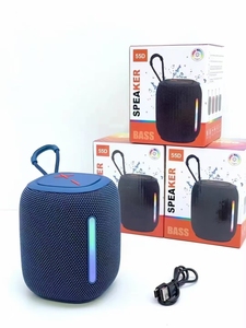 Haut-parleur sans fil portable OEM ODM avec logo personnalisé, lumière LED, mini design en tissu, compatible ordinateur, pour une mobilité aisée - Product Image 4