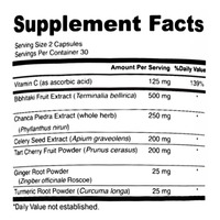 Fournisseur en gros Supplément d'acide urique Acide urique Poudre de racine de gingembre Soutien Confort articulaire Poudre de curcuma Capsules pour soins du rein
