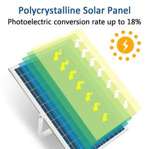 Projecteur solaire 200W IP67 LED avec télécommande, éclairage extérieur pour jardin JD-8200 - Product Image 4