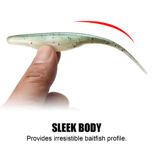 Señuelo de Pesca Spinpoler, Jerkbait de Cola Dividida, Minnow Suave, Jerkbait de Lanzamiento, Shad de Plástico, Swimbait para Lubina, Trucha y Pesca en Agua Salada - Product Image 4