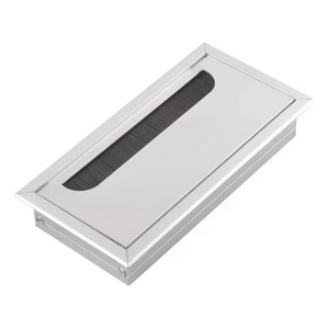 Aluminum Alloy Desktop Cable Management Box Rectangle Detachable Cover For <b>Desk</b> Wire Organization - Product Image 1