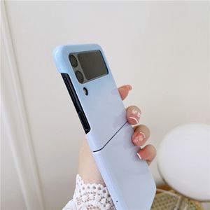 Protección de cámara plegable de Color degradado colorido de lujo para Samsung Galaxy <span class=keywords><strong>Zflip</strong></span> 3/<span class=keywords><strong>4</strong></span>/5 cubierta de teléfono móvil de TPU mate de piel glaseada - Product Image 5