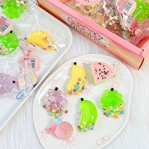 Commercio all'ingrosso di CHENXI <span class=keywords><strong>Mini</strong></span> Taba Mochi giocattoli Kawaii animali cibo frutta portachiavi personalizzato ciondolo soffice sollievo Stress - Product Image 6