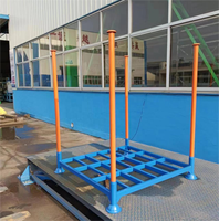 Étagère à palettes empilable, étagère de stockage de pneus, étagère de stockage d'entrepôt, acier galvanisé, poteaux amovibles, haute capacité de charge, taille personnalisée