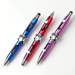 Stylo Fidget Spinner Multifonctionnel en Métal, Jouet d'Agilité des Doigts Équilibré avec Lumière LED et Écran Tactile en Silicone - Product Image 2