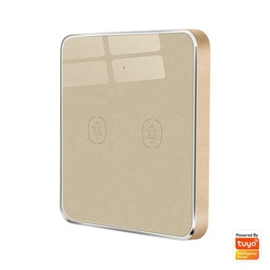 Smart Zigbee Touch Wireless Scene Switch 2 Gang Remote <strong>Control</strong> <strong>Double</strong> Click Tempered Glass <strong>PC</strong> Panel Smart Life Modern Design - Product Image 1