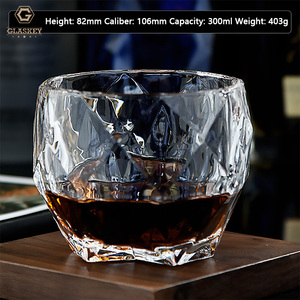 Vasos de whisky de 300 ml hechos a máquina con base pesada, vasos versátiles para bourbon, vasos de roca Rye, vasos de chupito, vasos de cerveza - Product Image 4