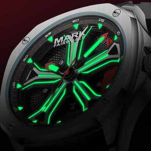 <span class=keywords><strong>Reloj</strong></span> de Pulsera de Moda Mark Fairwhale FW-5060, Esfera Giratoria Creativa, Luminoso, Resistente al Agua, Correa de Silicona, <span class=keywords><strong>Reloj</strong></span> de Cuarzo Informal - Product Image 5