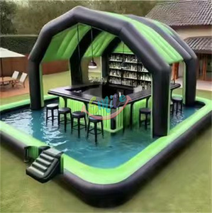 <span class=keywords><strong>Bar</strong></span> de <span class=keywords><strong>piscine</strong></span> flottant ouvert gonflable de taille personnalisée commerciale - Product Image 6