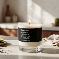 Contenants à bougies transparents 10oz en verre à fond épais vides, options d'étiquetage OEM/ODM et de conception de cartons pour les startups de parfums