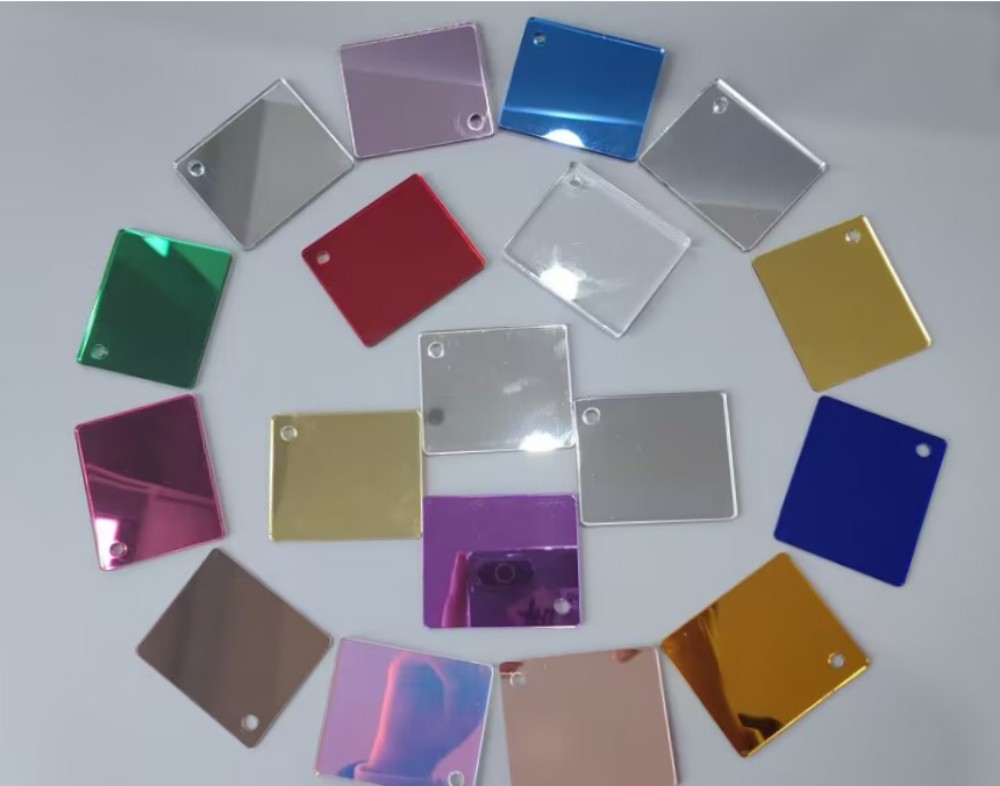 4x8 Mirror Acrylic Sheet 0.8mm 1mm 2mm 3mm Back Coated Adhesive Painted Acrylic Covered by PE Film or Craft Paper