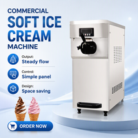 Machine à glaces miniatures à saveur unique, machine à yogourt glacé, machine à glaces molles de table à vendre