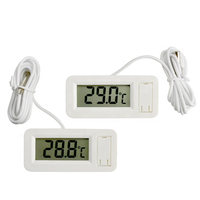 Termometer Digital Tertanam Baterai Depan TPM-30, Termometer Inkubator Tangki Ikan Akuarium Reptil Hewan Peliharaan