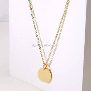 Gioielli in acciaio inossidabile personalizzati all'ingrosso <span class=keywords><strong>oroscopo</strong></span> in oro 12 collana con ciondolo a disco con segno zodiacale per regali di compleanno da donna - Product Image 5