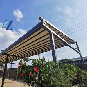 Le meilleur auvent 10x20 le <span class=keywords><strong>moins</strong></span> cher Tente à baldaquin extractible Auvents imprimés pour pergola autoportante motorisée rétractable Toit en aluminium Cadre - Product Image 1