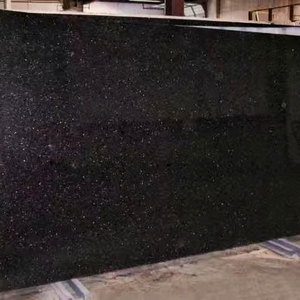 High Quality Stone Black Galaxy <strong>Granite</strong> <strong>Slabs</strong> for Construction Bathroom Step Tiles Black Kitchen Countertop - Product Image 2