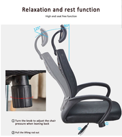 Hebei chaise de bureau à dossier haut avec ascenseur à gaz bureau pivotant maille PU matériel Design moderne appui-tête haut et mécanisme d'inclinaison prix