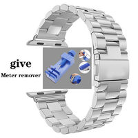 3 Link Edelstahl 20mm 22mm 49mm Edelstahl armband für IWatch Ultra Serie 11 10 9 8 7 6 5 4 SE 46mm 45mm