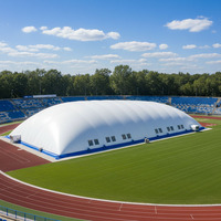 Dômes gonflables ignifuges en résine PVDF/PTFE personnalisables pour structures soutenues par l'air, idéaux pour le tennis et le basketball – Approvisionnement direct usine