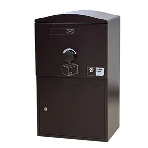 JDY Chocolate Parcel Box Outdoor Package Delivery Drop Box - Large