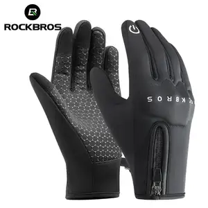 ROCKBROS kış özel baskılı motosiklet eldivenleri eldiven toptan erkek spor eldivenler bisiklet motosiklet için