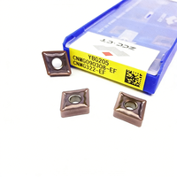 Outil de tournage externe ZCC-CT CNMG090304 CNMG090308 -EF YBG205, outils de tournage pour tour CNC, plaquettes en carbure revêtues PVD, acier inoxydable