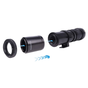 Objectif zoom super téléobjectif à mise au point manuelle 420-800 mm F/8.3, objectif d'appareil photo multicouche avec monture T pour appareils photo reflex numériques Canon Nikon Sony - Product Image 6