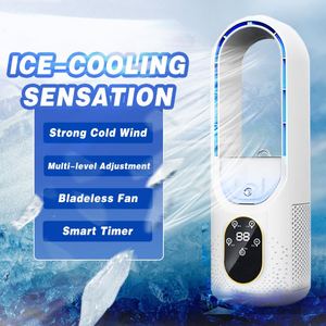 2026 Rechargeable Bladeless Fan, 6-Speed Humidifying Air Cooler, Low Noise Desktop Fan with Smart Timer for Office - Product Image 6