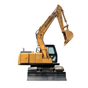 Excavadora de Ruedas Usada Hyundai Modelo 2020 de 15 Toneladas de Segunda Mano con Cucharón de Excavación Amarillo - Product Image 1