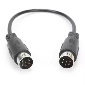 อะแดปเตอร์เสียง-วิดีโอแบบคู่บิดเกลียวคุณภาพสูง 6 พิน DIN ตัวผู้-ตัวผู้ สำหรับอุปกรณ์ <span class=keywords><strong>Bang</strong></span> <span class=keywords><strong>Olufsen</strong></span> ไมโครโฟน ระบบเสียงระดับมืออาชีพ - Product Image 2